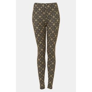 Topshop Glitter Star Print Leggings